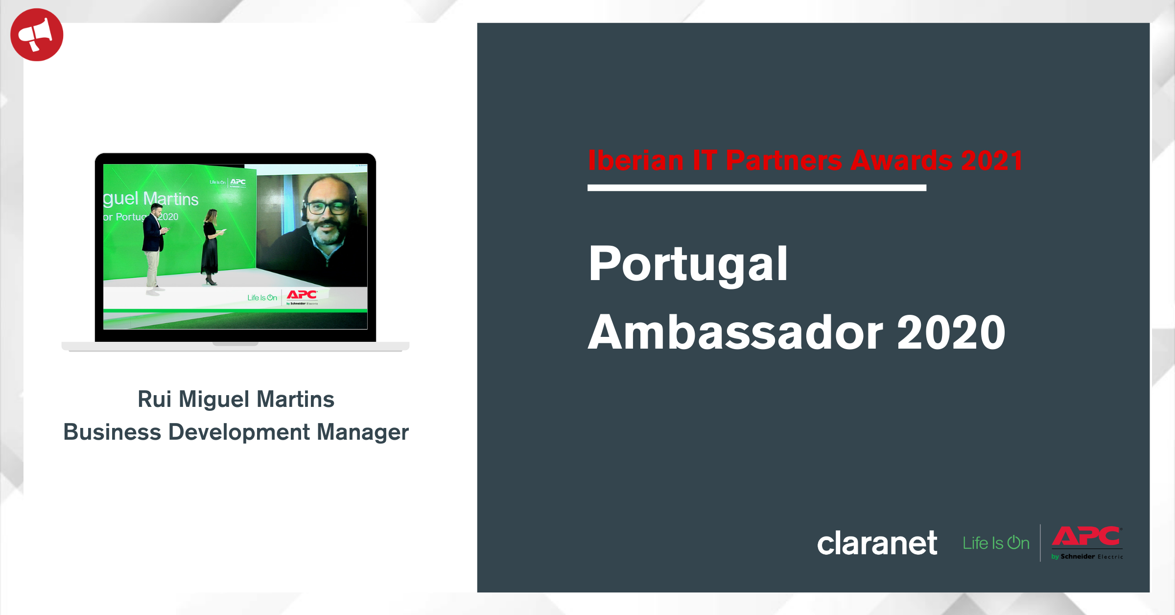 Claranet - Schneider Portugal Ambassador 2020